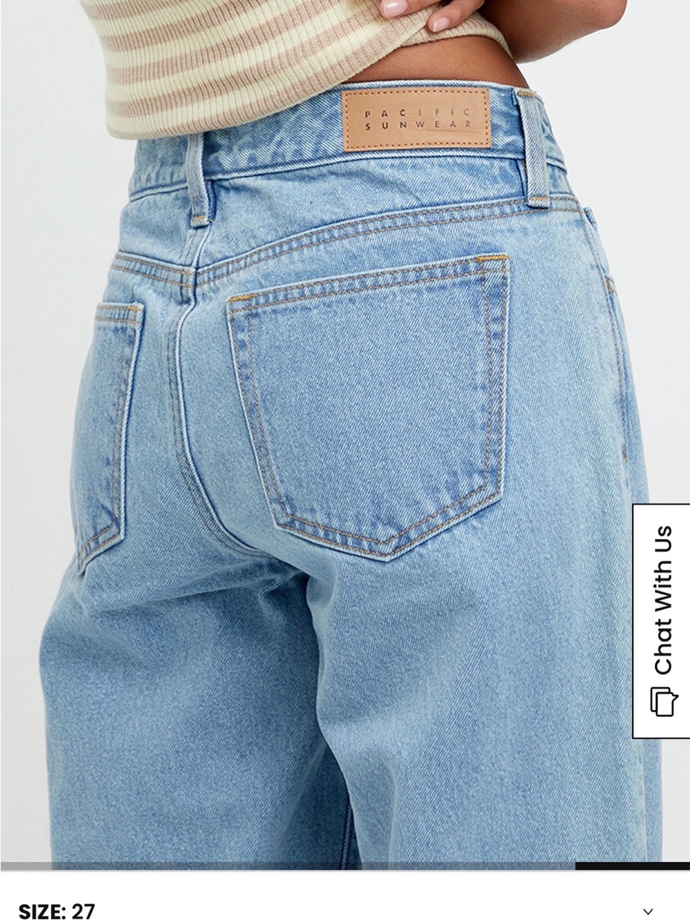 NWT PacSun Low Rise Girlfriend Wide Leg Jeans - Picture 14 of 14